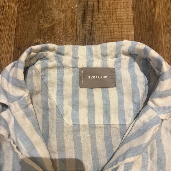 Everlane Linen Striped Sleeveless Dress - Picture 2 of 4